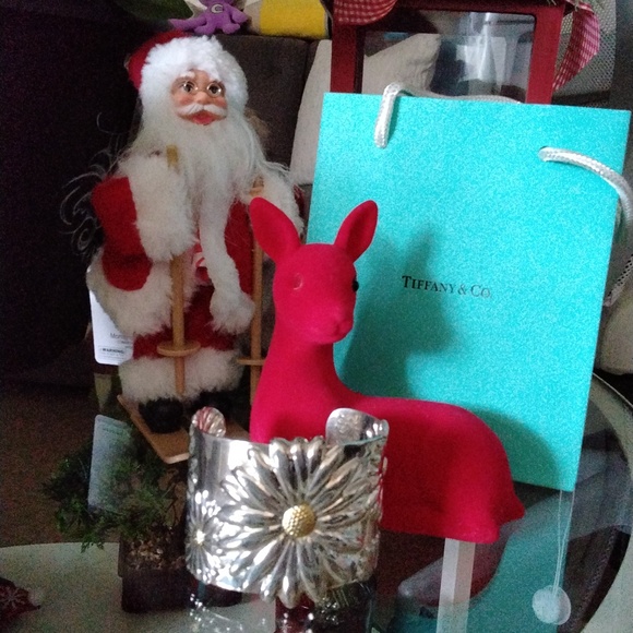 Tiffany & CO 2003 Daisy Cuff Bracelet 18K Gold Plated Accent - Picture 7 of 7